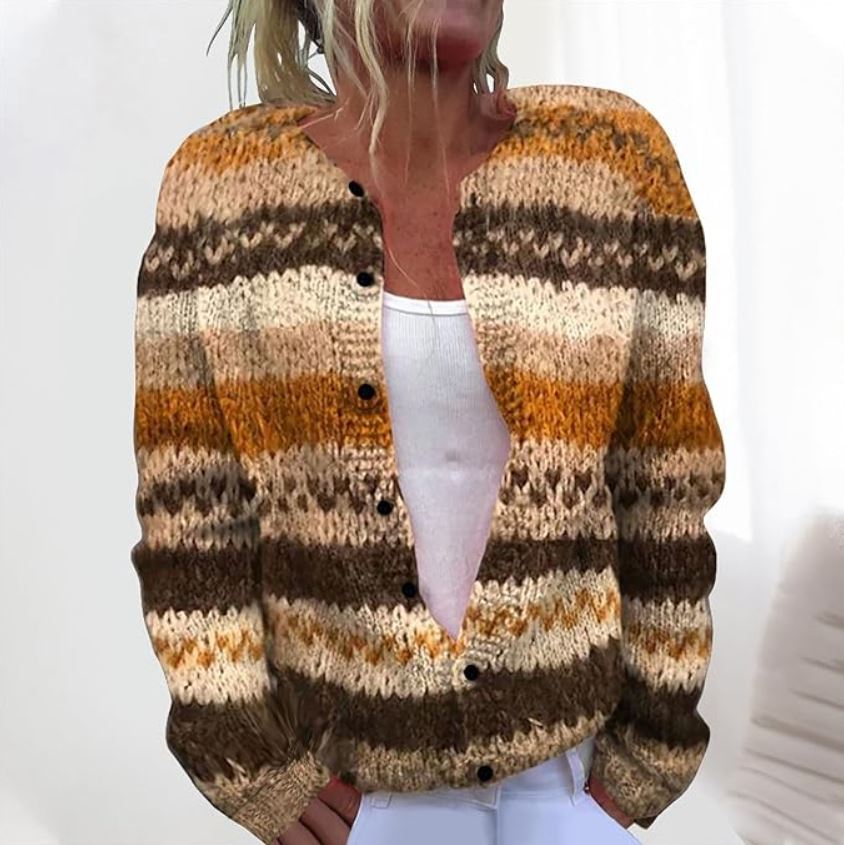 Tova | Moderner Cardigan mit Print