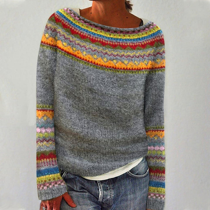 Jasmine | Bequemer Retro-Pullover