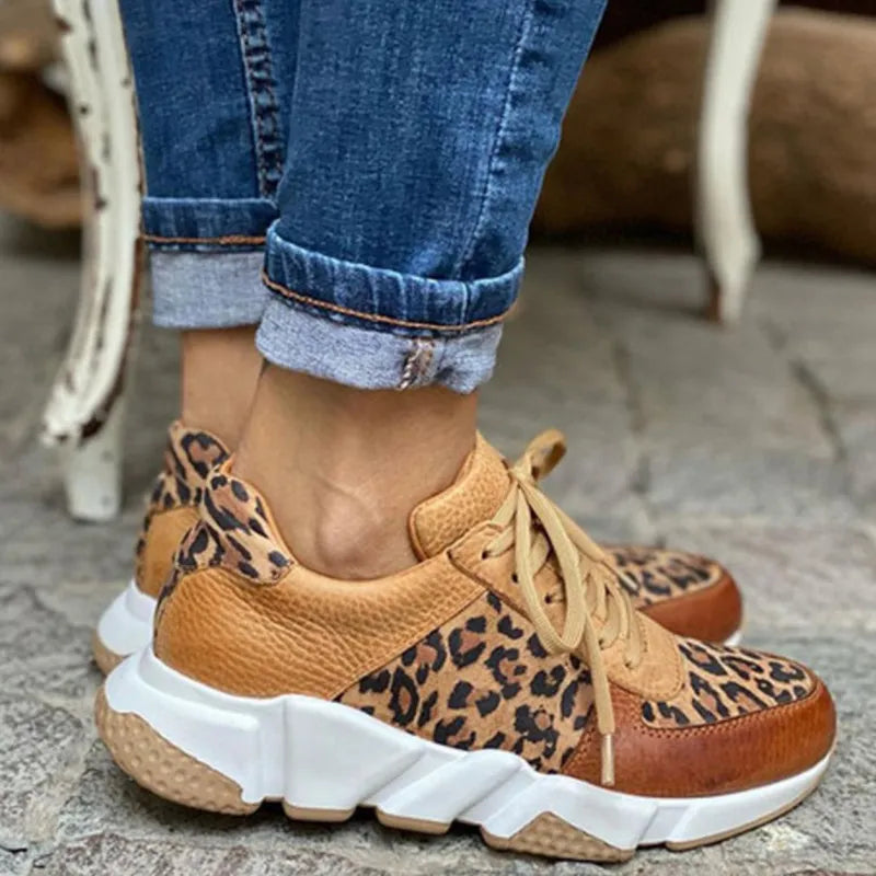 Harlene | Modische Schuhe mit Leopardenmuster