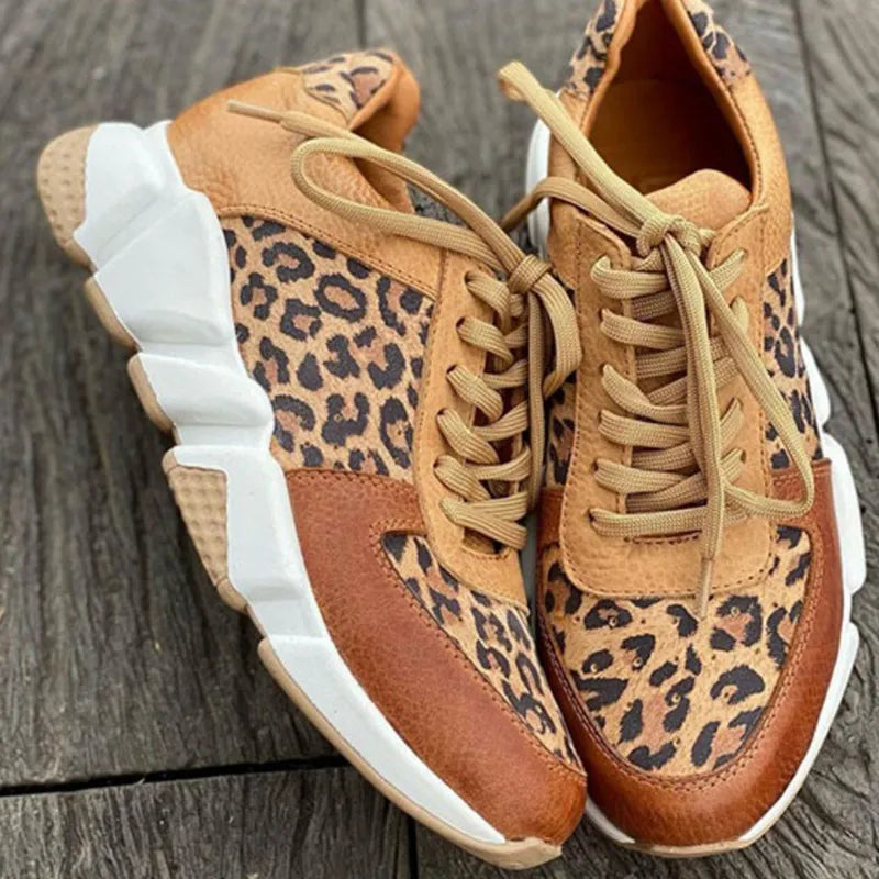 Harlene | Modische Schuhe mit Leopardenmuster