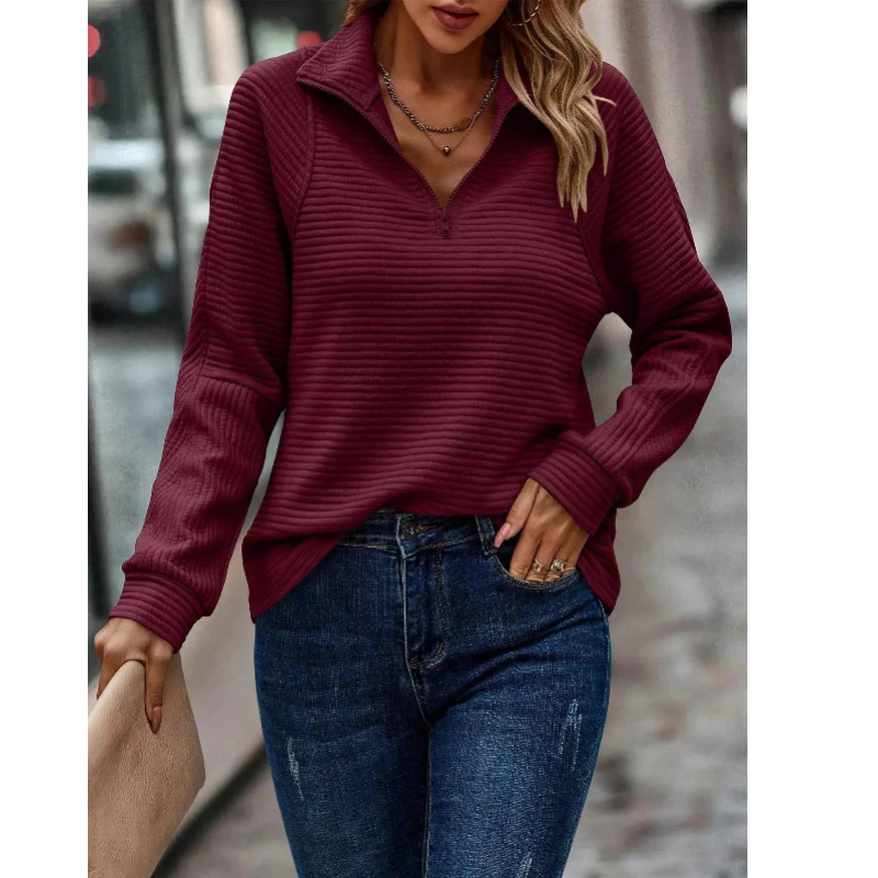 Hanna | Warmer Damenpullover mit V-Ausschnitt