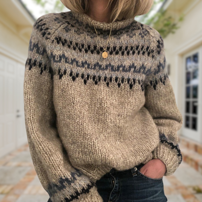 Layla | Gemütlicher Retro-Pullover