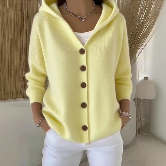 Luna | Moderner Cardigan mit Kapuze