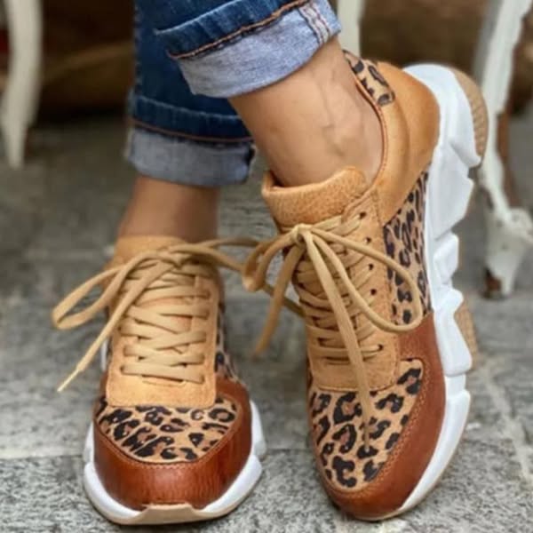 Harlene | Modische Schuhe mit Leopardenmuster