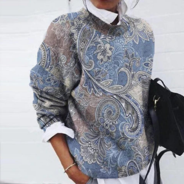 Wilma | Damen Blumen Casual Pullover