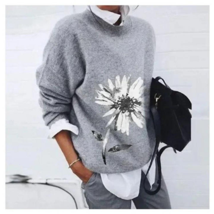 Wilma | Damen Blumen Casual Pullover