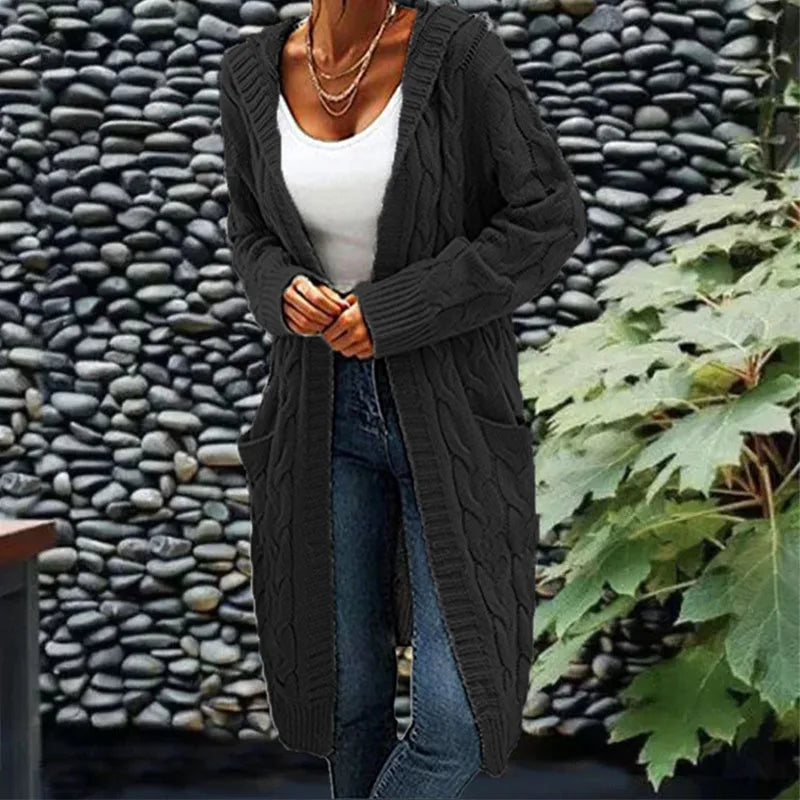 Ruby | Hochwertiger langer Strick-Cardigan