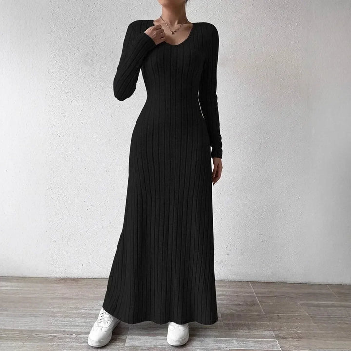 Isla | Stilvolles Strickkleid mit langen Ärmeln