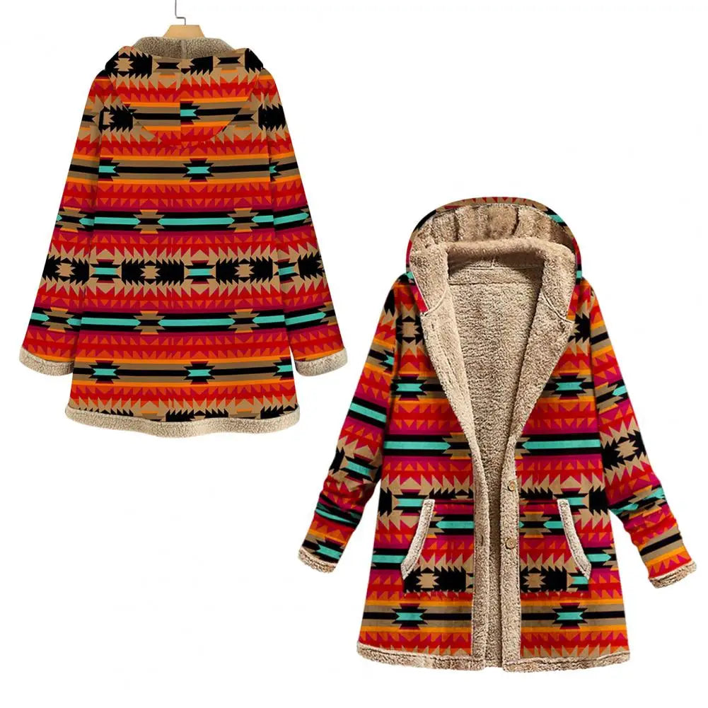 Zoe | Stilvolle Jacke mit geometrischem Druck