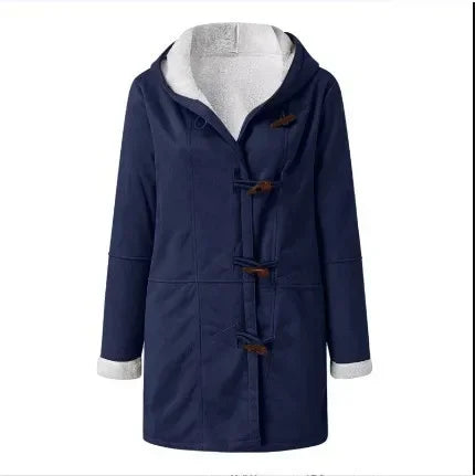 Aria | Warme oversized Jacke mit Kapuze