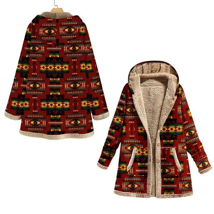 Zoe | Stilvolle Jacke mit geometrischem Druck