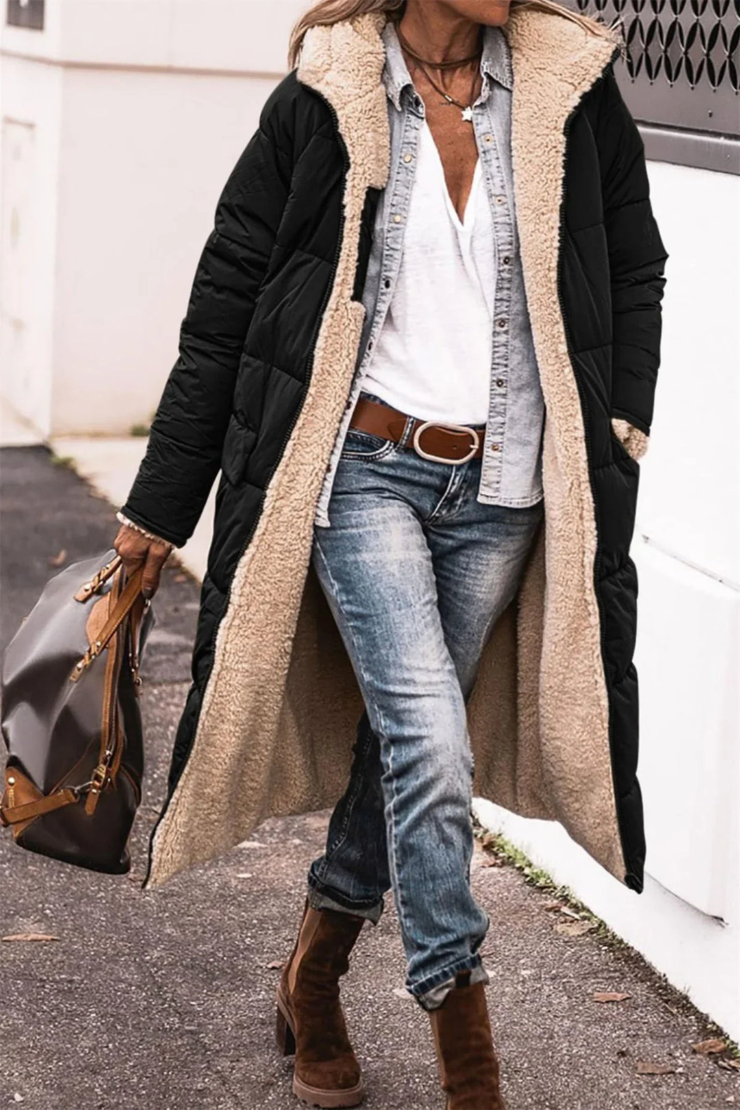 Celeste | Warme Pufferjacke mit Reißverschluss