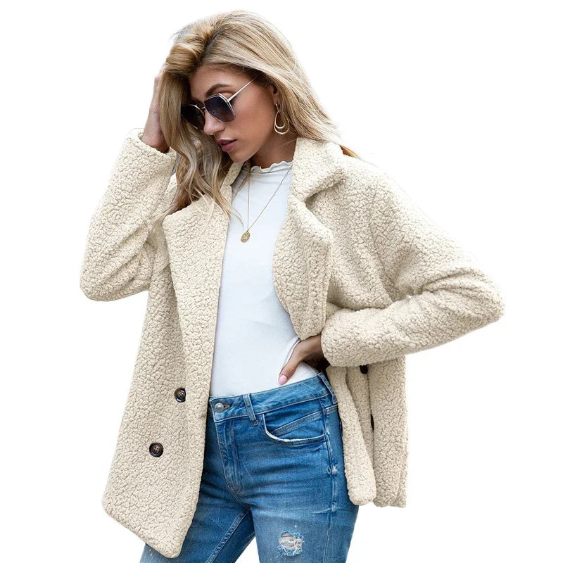 Alessia | Weiche Teddy-Jacke