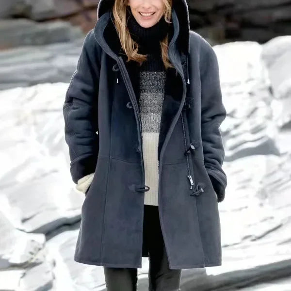 Aria | Warme oversized Jacke mit Kapuze