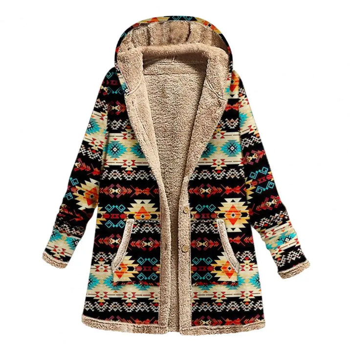 Zoe | Stilvolle Jacke mit geometrischem Druck
