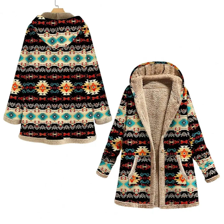 Zoe | Stilvolle Jacke mit geometrischem Druck