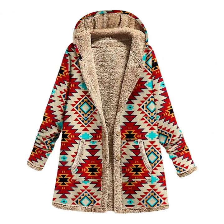 Zoe | Stilvolle Jacke mit geometrischem Druck