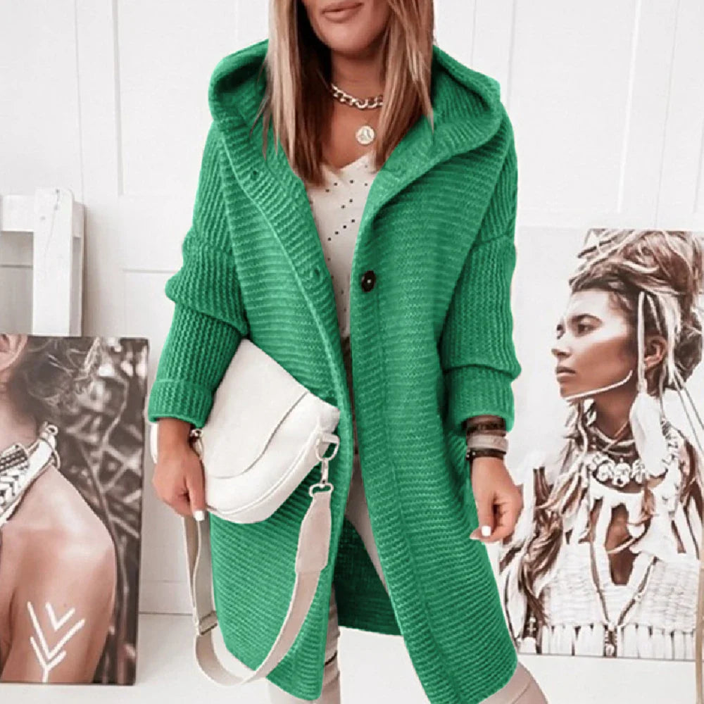 Layla | Lange Ärmel mit Knopfjacke für Damen