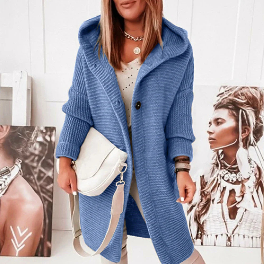 Layla | Lange Ärmel mit Knopfjacke für Damen