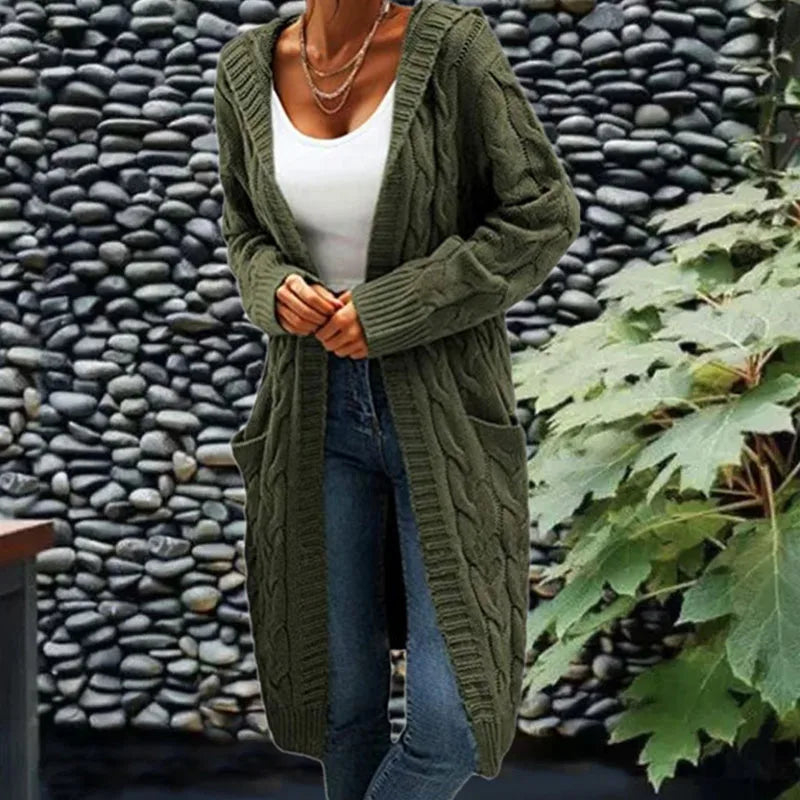 Ruby | Hochwertiger langer Strick-Cardigan