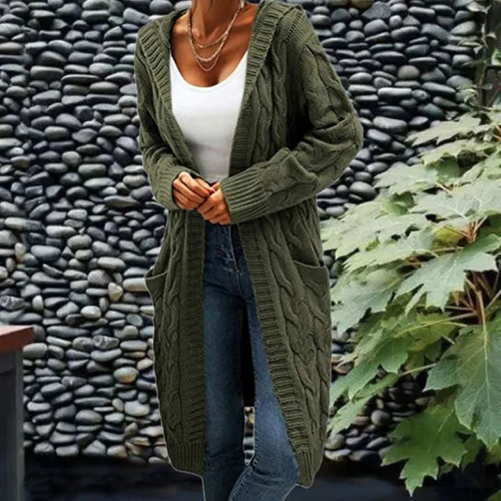 Ruby | Hochwertiger langer Strick-Cardigan