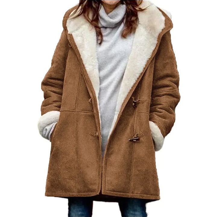 Aria | Warme oversized Jacke mit Kapuze