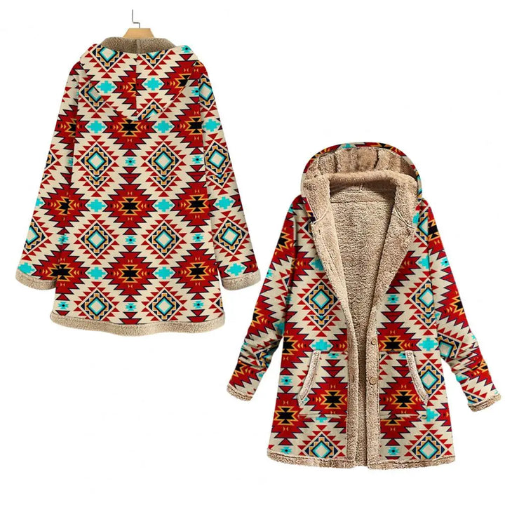 Zoe | Stilvolle Jacke mit geometrischem Druck