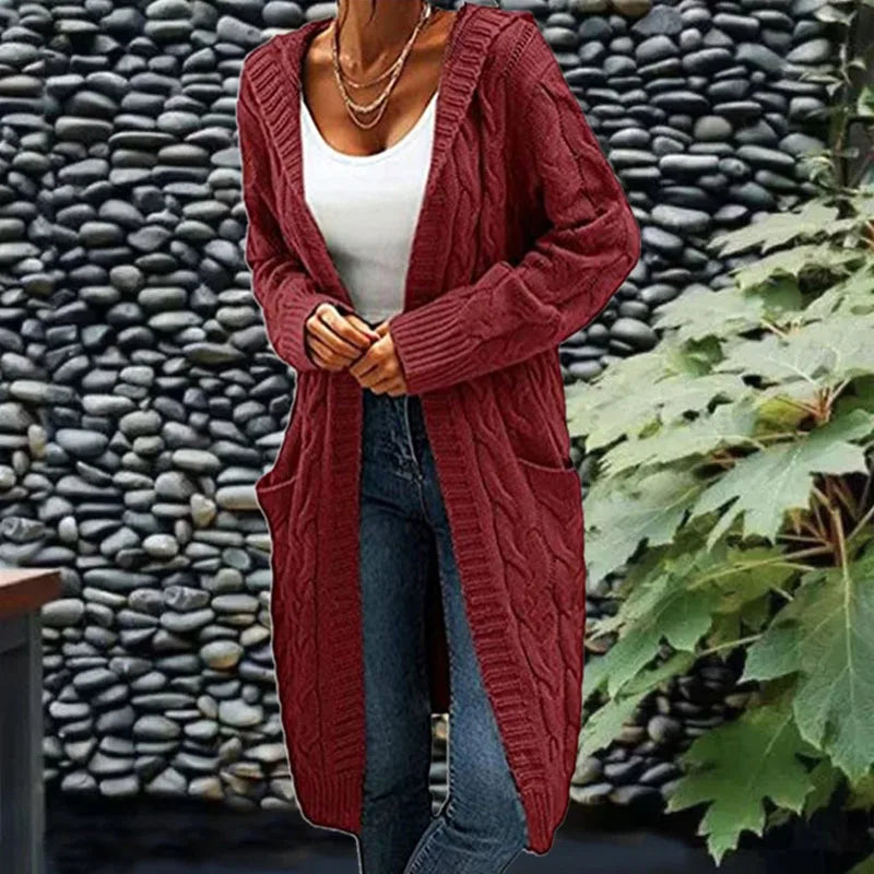 Ruby | Hochwertiger langer Strick-Cardigan