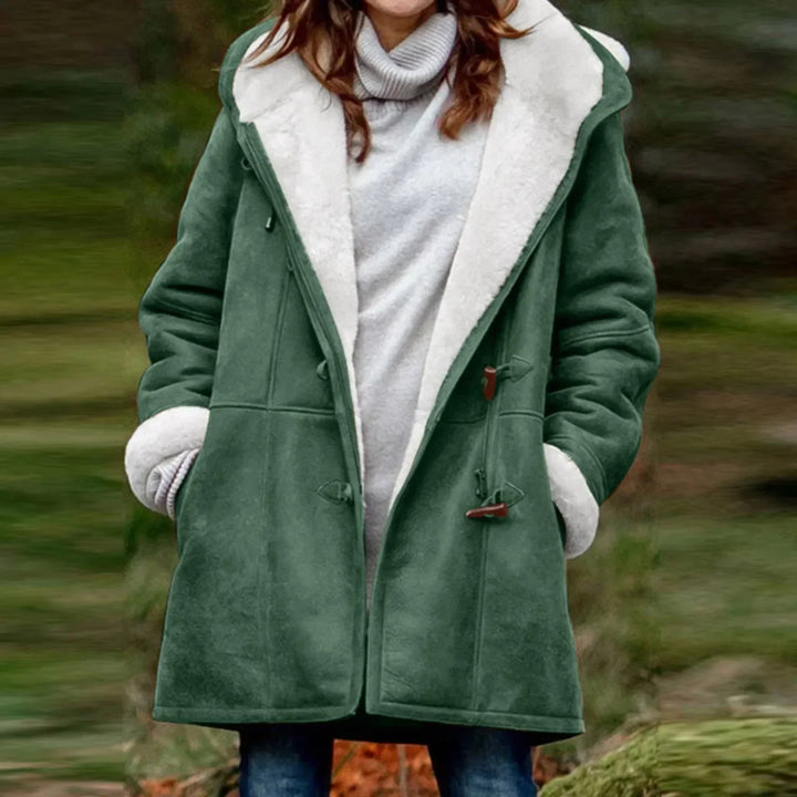 Aria | Warme oversized Jacke mit Kapuze