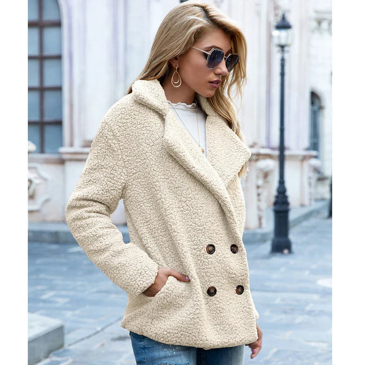 Alessia | Weiche Teddy-Jacke
