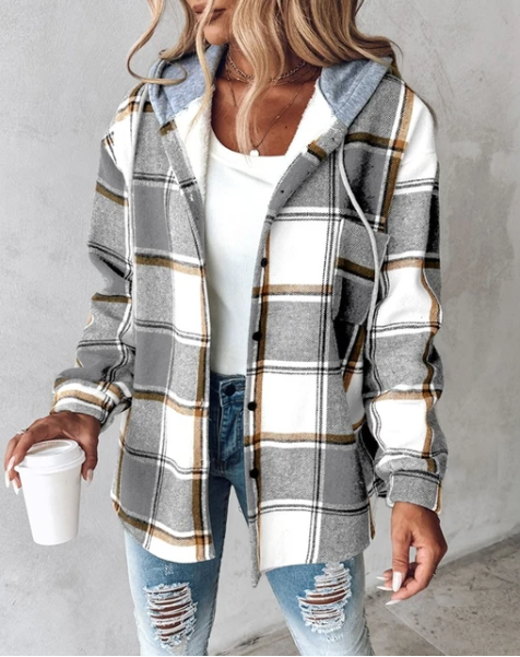 Jasmin | Moderne karierte Jacke