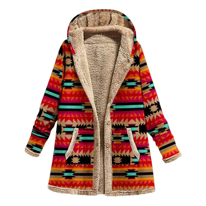 Zoe | Stilvolle Jacke mit geometrischem Druck