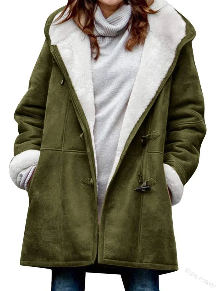 Aria | Warme oversized Jacke mit Kapuze