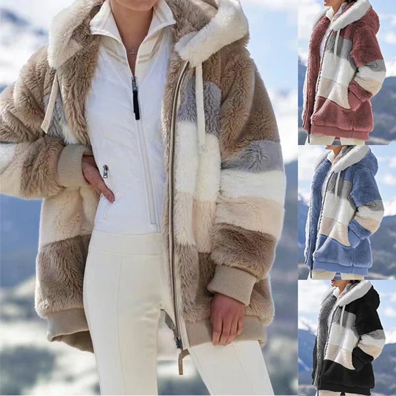 Charlotte | Premium warme Jacke mit Kapuze
