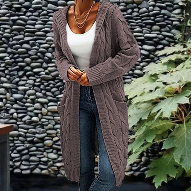 Ruby | Hochwertiger langer Strick-Cardigan