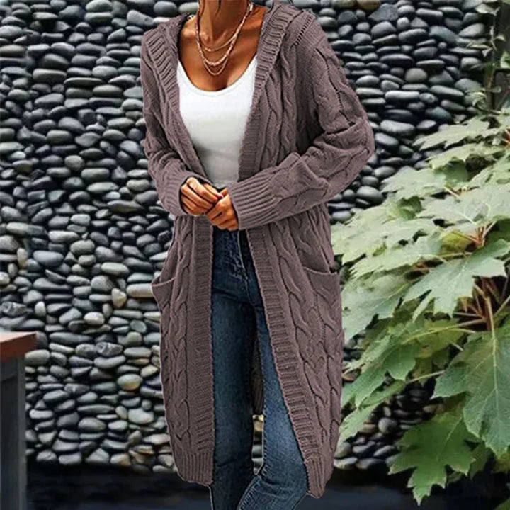 Ruby | Hochwertiger langer Strick-Cardigan