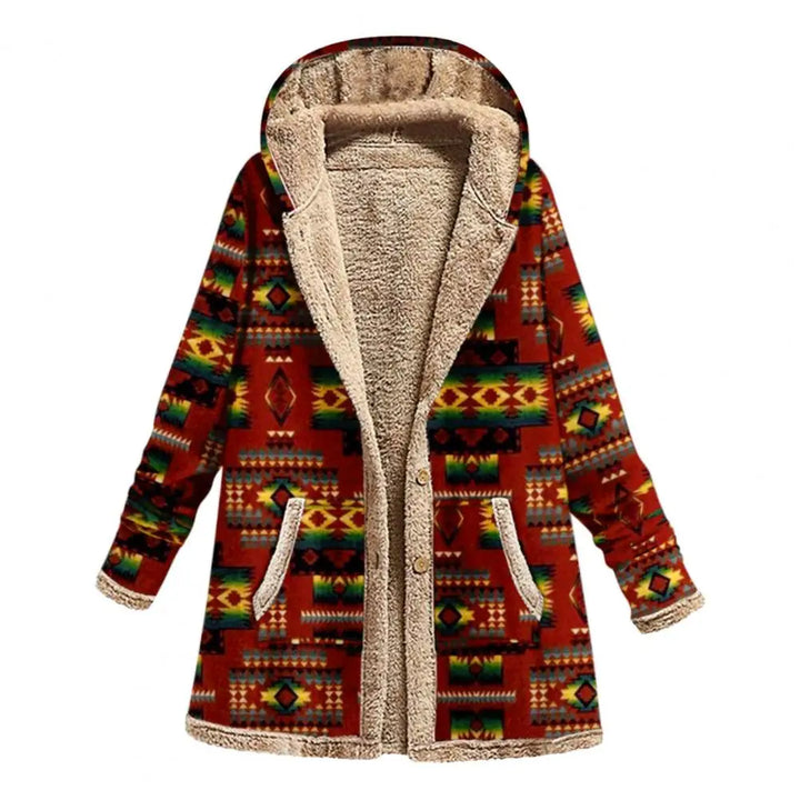 Zoe | Stilvolle Jacke mit geometrischem Druck