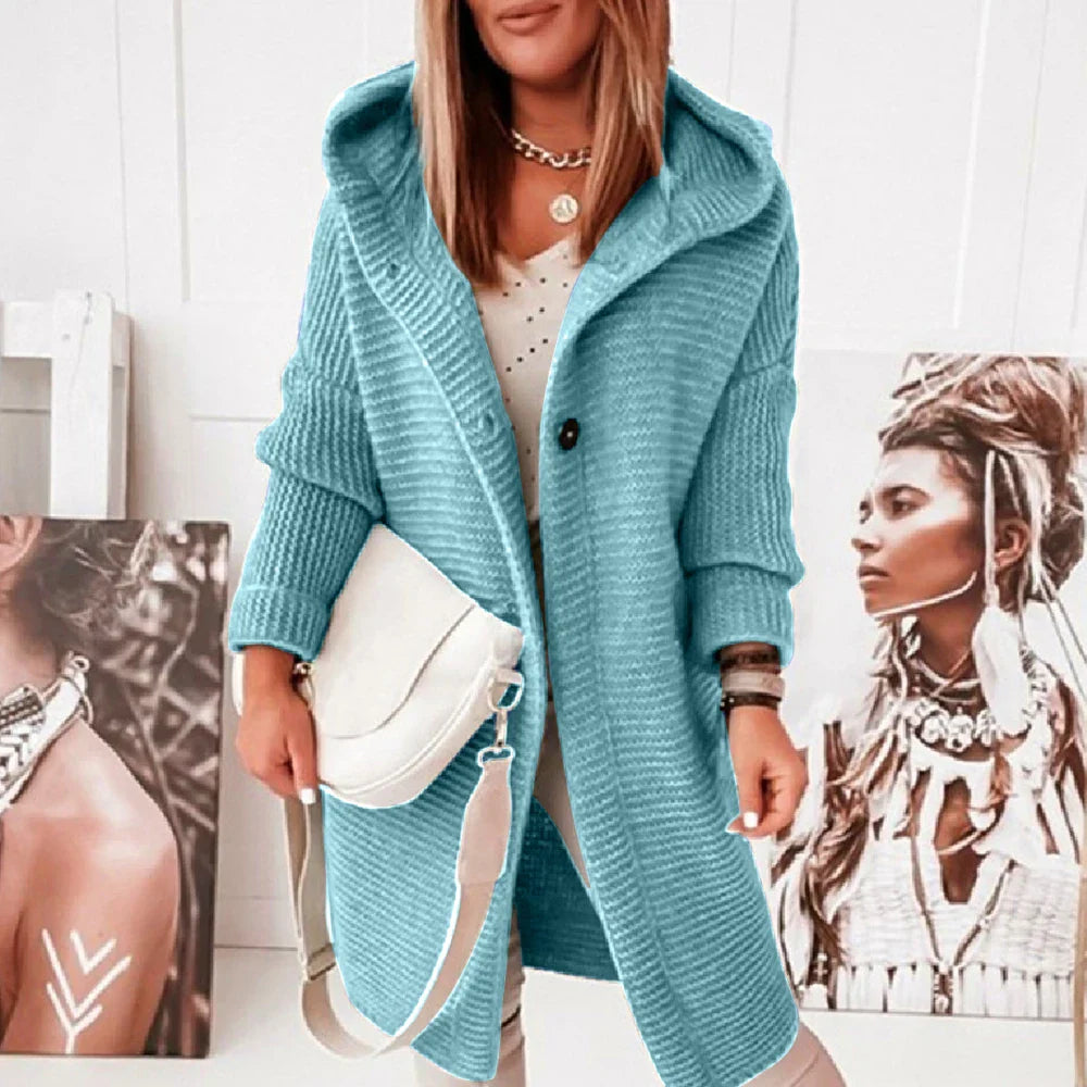 Layla | Lange Ärmel mit Knopfjacke für Damen