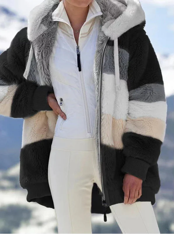 Charlotte | Premium warme Jacke mit Kapuze