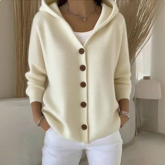 Luna | Moderner Cardigan mit Kapuze