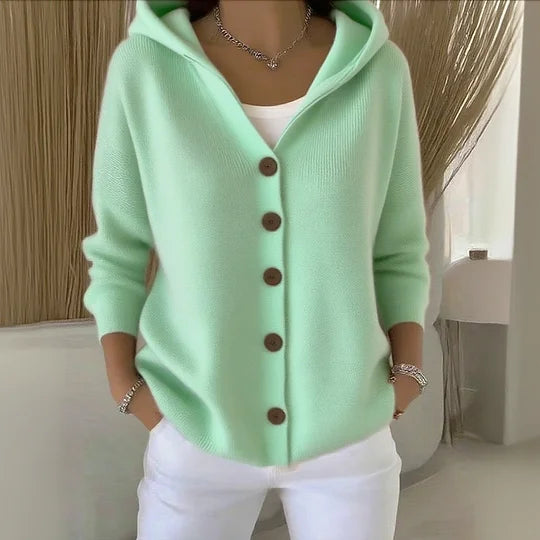 Luna | Moderner Cardigan mit Kapuze