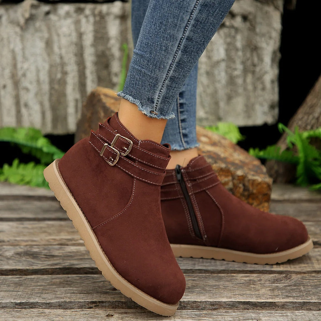Kyra | Elegante Stiefeletten mit Rundem Zeh