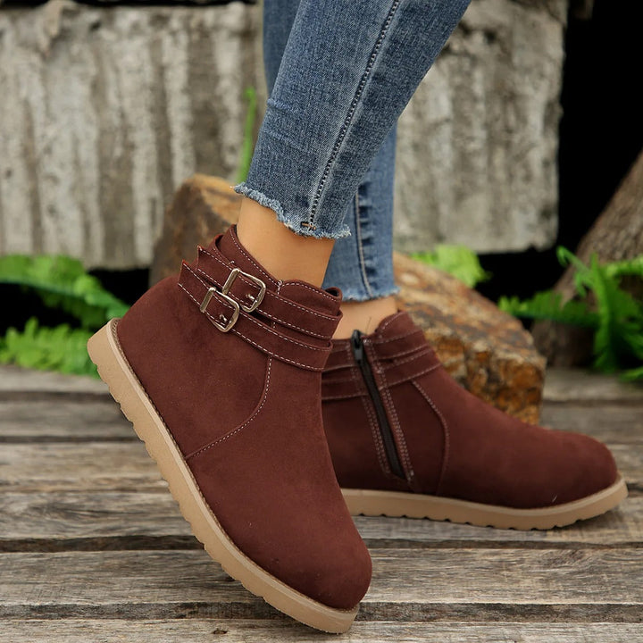 Kyra | Elegante Stiefeletten mit Rundem Zeh