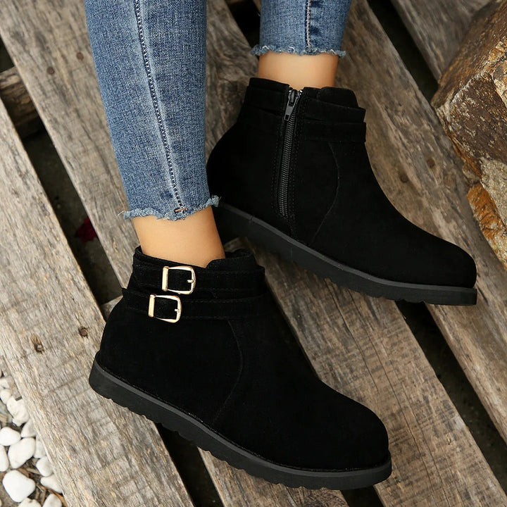 Kyra | Elegante Stiefeletten mit Rundem Zeh