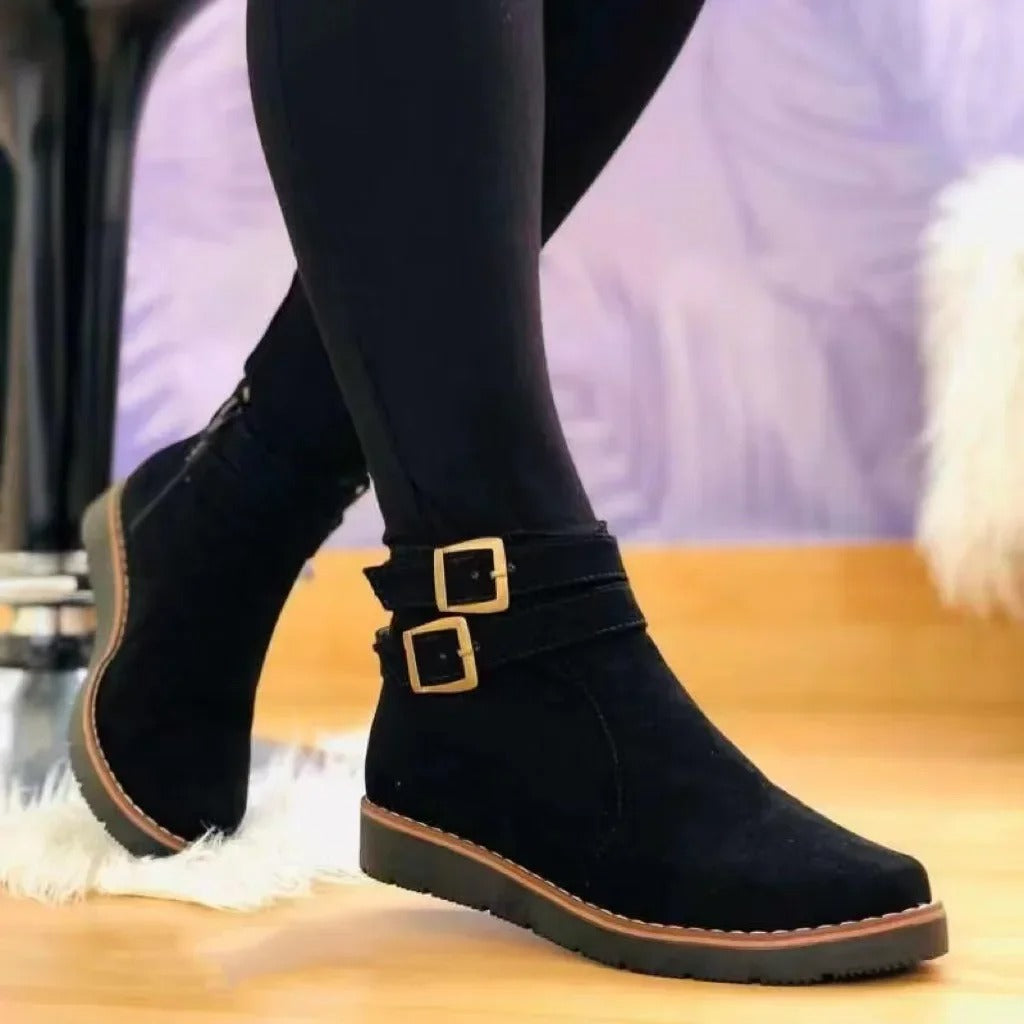 Kyra | Elegante Stiefeletten mit Rundem Zeh