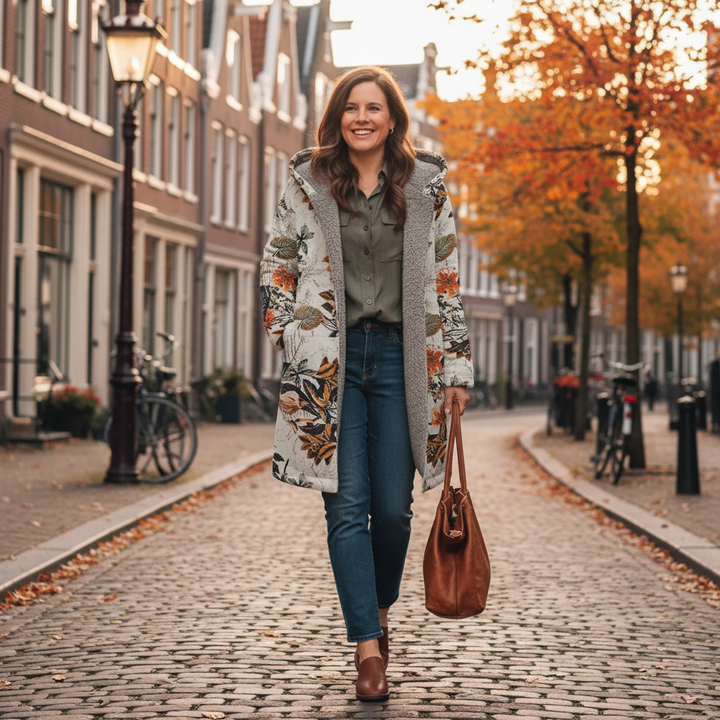 Flora | Warme Jacke mit Fleece-Futter